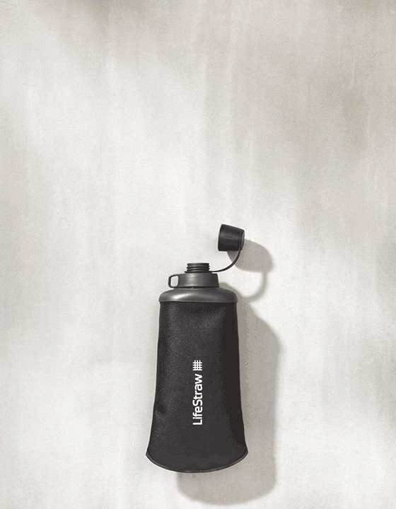LifeStraw Peak Series Collapsible Squeeze 650 ml Bottle with Filter - Image 4